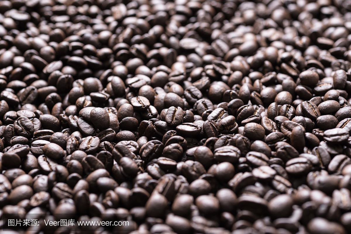 咖啡系列:咖啡豆背景